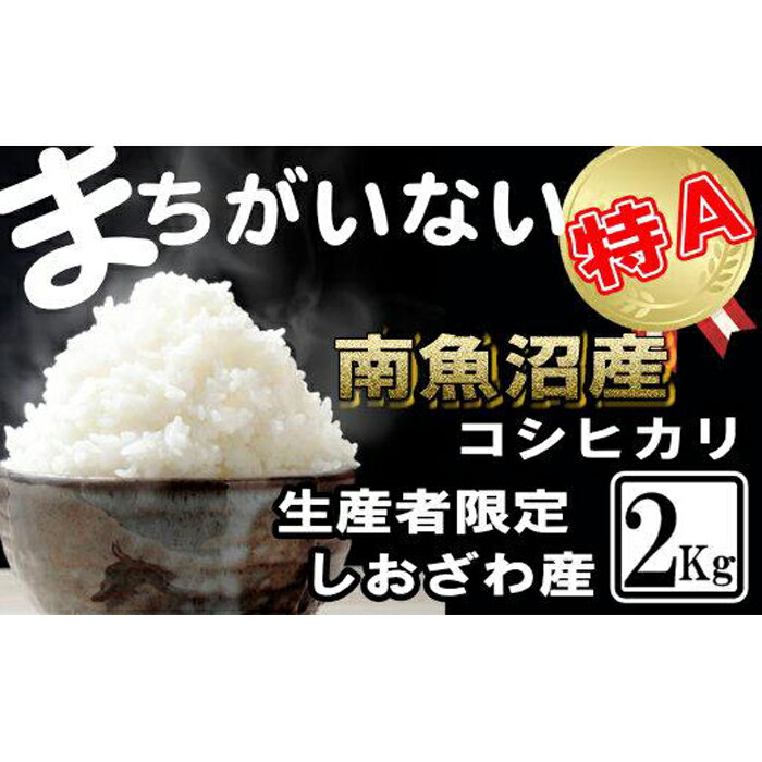 【ふるさと納税】【令和7年産】米 コシヒカリ 南魚沼しおざわ産 2kg 契約栽培【2025年10月上旬より順次発送予定】 | お米 こめ 白米 コシヒカリ 食品 人気 おすすめ 送料無料 魚沼 南魚沼 南魚沼市 新潟県産 新潟県