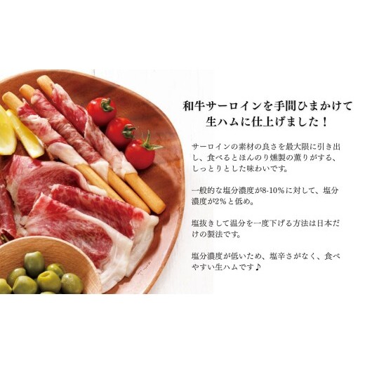 佐賀産和牛 生ハム（サーロイン）合計 約120g（40g×3パック）【九州特産品販売】佐賀牛 佐賀産和牛 お肉 おにく ギフト プレゼント 贈り物 サーロイン 生ハム bd008_イメージ3