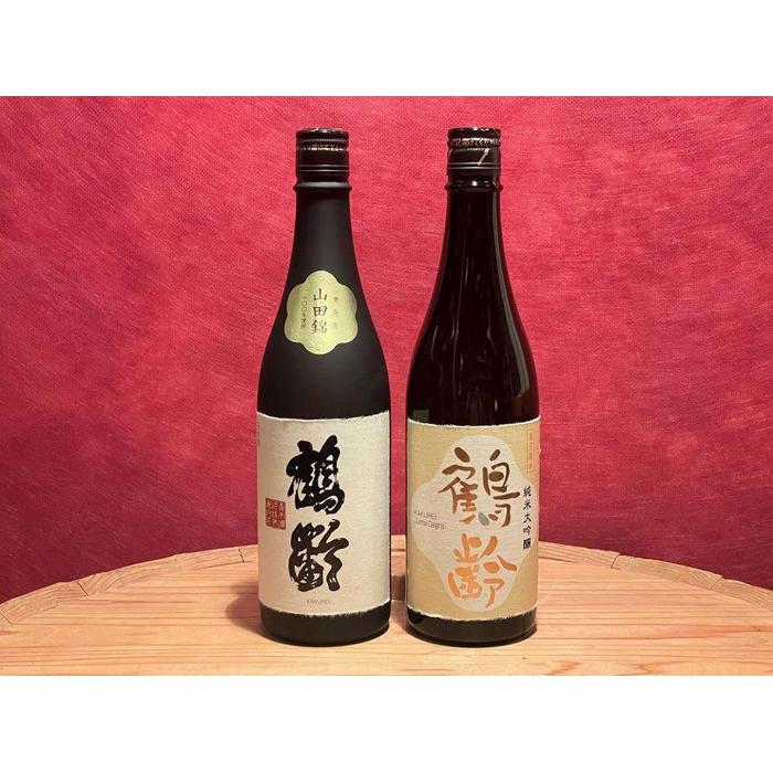 【ふるさと納税】酒 日本酒 飲み比べ 2本 × 1800ml ( 鶴齢 純米大吟醸 2種 ) | お酒 さけ 食品 人気 おすすめ 送料無料 ギフト セット