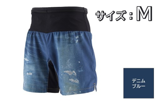 WILD DRY DENIM V ランニングパンツ PM6ポケット ショート 7inch（メンズ）デニムブルーM［TRP1009S-9120-M］
