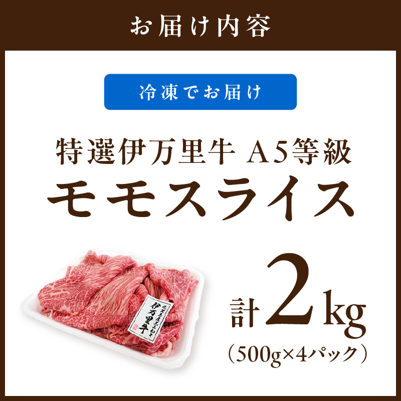 特選伊万里牛 A5 スライス 2kg （500g×4）小分け J1103_イメージ5