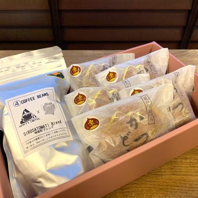 ふるさと納税 城里町 珈琲豆とかつどら5個【城里町ブレンド/栗】