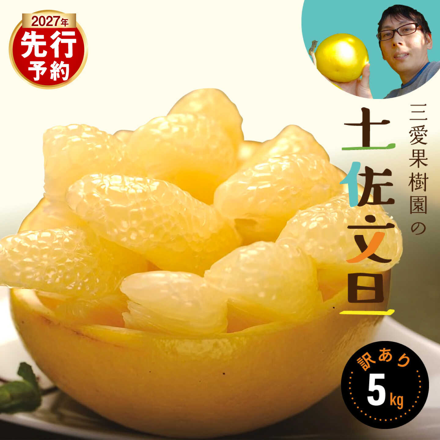 【ふるさと納税】【訳あり】三愛果樹園の土佐文旦 約5kg 土佐文旦 高知 柑橘 フルーツ ぶんたん 果物 甘い 旬 産直 お取り寄せ 季節限定 高知県土佐市/三愛果樹園[BQAO010]