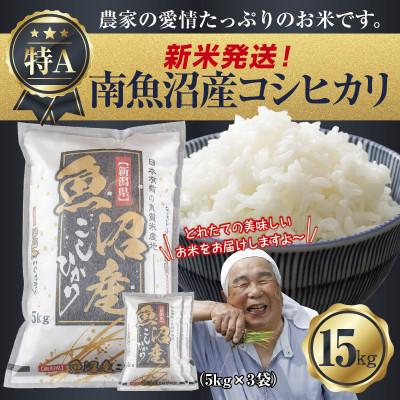 ふるさと納税 南魚沼市 【令和8年産 新米】 新潟県 南魚沼産 コシヒカリ 15kg (美味しいお米の炊き方ガイド付)