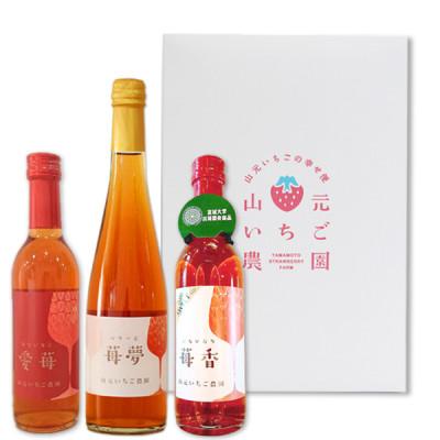 ふるさと納税 宮城県 山元いちご農園 いちごワイン飲み比べセット