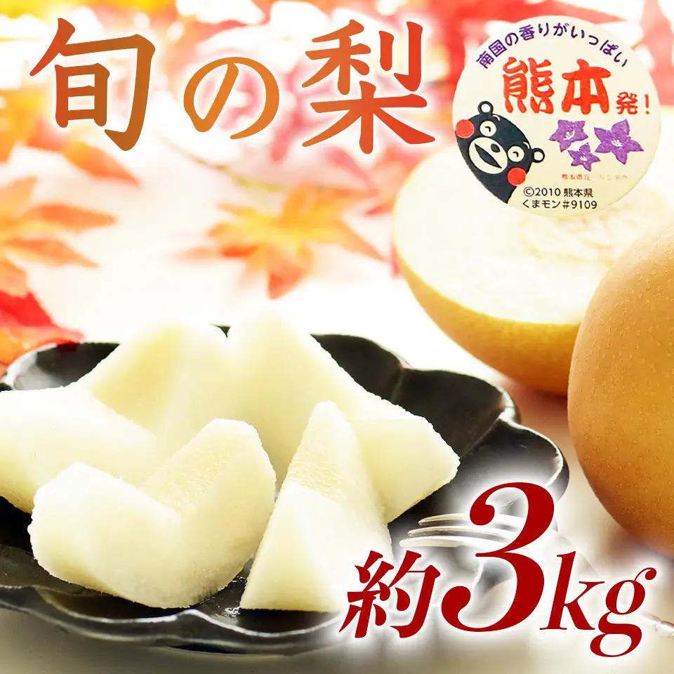先行予約 旬の梨 品種おまかせ 約3㎏（4～12玉）【2026年8月上旬～2026年10月中旬配送予定】