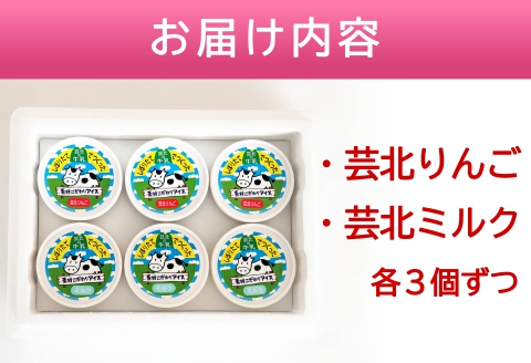 アイスクリーム ジェラート 芸北ドルチェ 国産 オススメ2種類 芸北ミルク 芸北りんごシャーベット