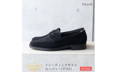 【24.5cm】トレーディングポスト ローファー[T701]（カラー：BLACK）