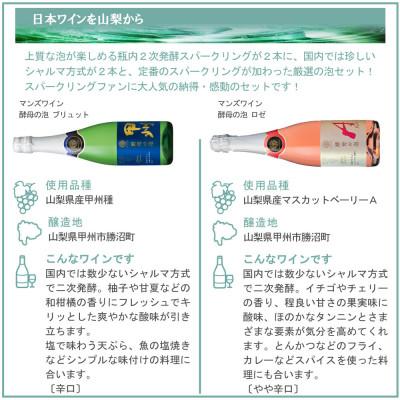 ふるさと納税 山梨県 上質な泡を山梨から スパークリングワイン 5本セット |  | 03