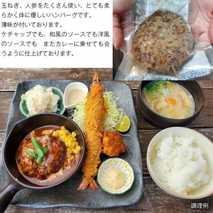  カフェむすび ハンバーグ 9個　M735　手作り 冷凍 合い挽き肉 弁当  牛肉  豚肉   添加物不使用　無添加