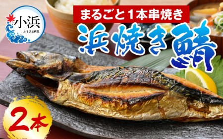 若狭小浜 桝屋の浜焼き鯖2本入り [BFAO008] 【配送不可地域：離島】 