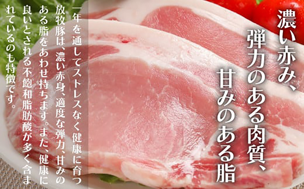 【全12回定期便】【簡易包装】放牧豚 スライス肉3種セット（ロース2種/モモ） 《厚真町》【ファーマーズファクトリー株式会社】 ロース モモ 豚肉 とんかつ しゃぶしゃぶ ステーキ 北海道 セット 詰