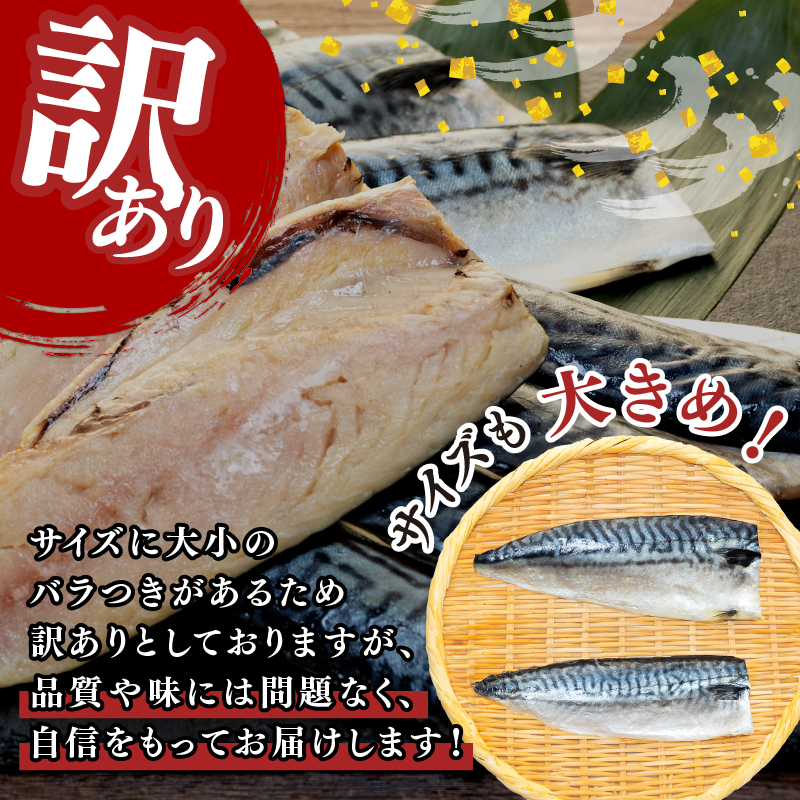 訳あり塩サバ フィレ3kg