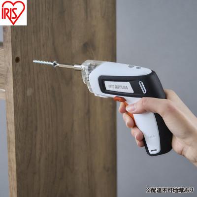 ふるさと納税 大河原町 充電式電動ドライバー ホワイト アイリスオーヤマ [53753052]