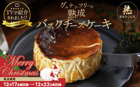 【クリスマスまでにお届け】テレビ番組【ヒルナンデスで紹介!!】熟成バスクチーズケーキ_H0041-001-xmas