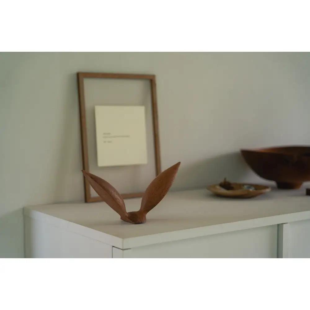 【Bubinga（ブビンガ）：あか茶】【銘木再生】幸運を運ぶ木製オブジェliving_bird 鴎