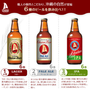 【6ヶ月定期便　全6回】　チャタンビール飲み比べ（1種6本×6回）