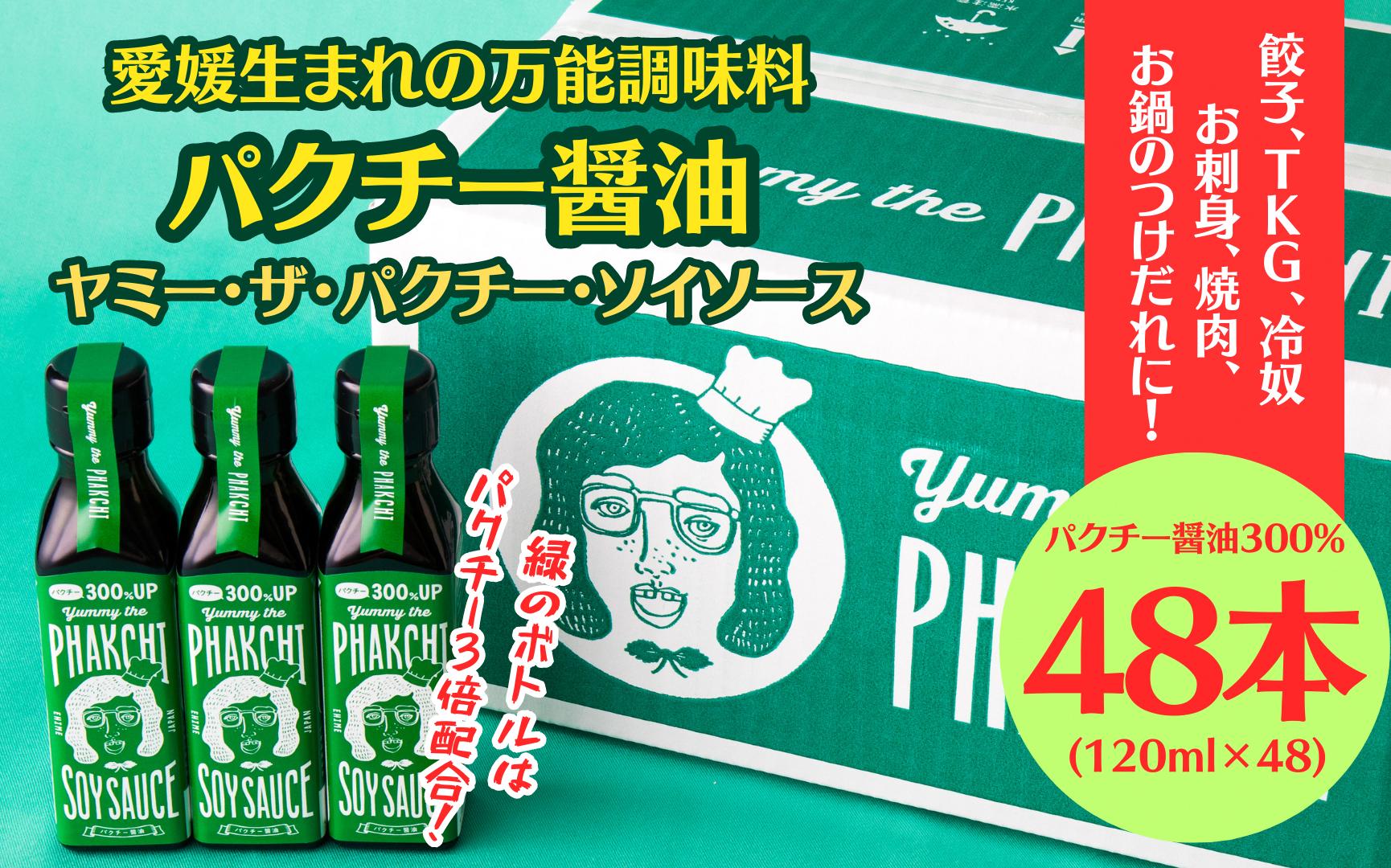 
パクチー醤油 300% 48本 セット 旭合名会社 パクチー 醤油 コリアンダー ごま油 ニンニク 万能 調味料 国産 愛媛 宇和島 J145-052019
