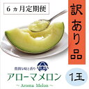 【ふるさと納税】【毎月定期便】【高級メロンの訳あり品】アローマメロン1玉・6ヵ月毎月お届け全6回【配送不可地域：離島・北海道・沖縄県】【4006996】