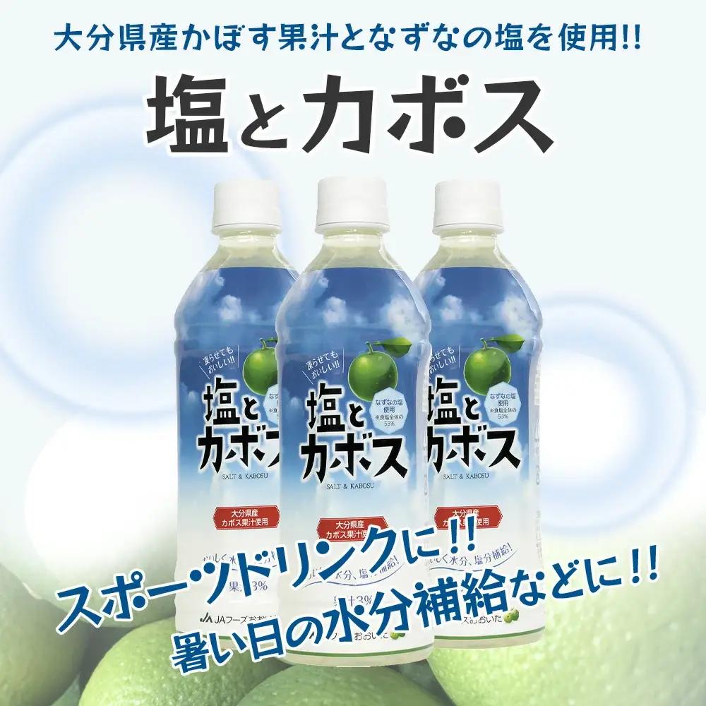 塩と カボス 495ml×24本 | かぼす 津久見市