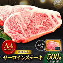 【ふるさと納税】【溢れる肉汁と濃厚な旨味】博多和牛 牛肉 サーロイン ステーキ 500g（250g×2枚）＜株式会社MEAT PLUS＞那珂川市 [GBW002]