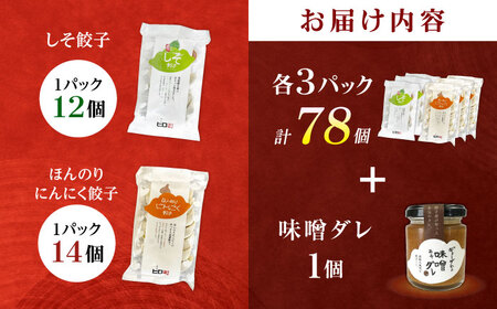 【3パック】餃子屋ヒロの大人気餃子セット＋特製味噌ダレ付【餃子屋ヒロ】開成町 餃子&nbsp;点心 惣菜 冷凍[BDAS009-3]