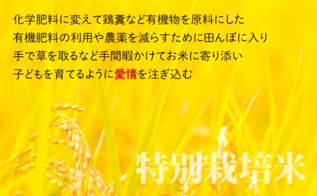 【令和7年産】【3ヶ月定期便】こしひかり 5kg × 3回 計15kg【白米】減農薬・減化学肥料 「特別栽培米」地球にやさしいお米[B-003001]
