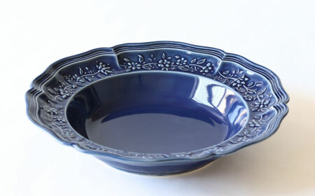 【波佐見焼】ombre de fleur ブーケボウル アズール 2枚セット 食器 皿【翔芳窯】[FE358]