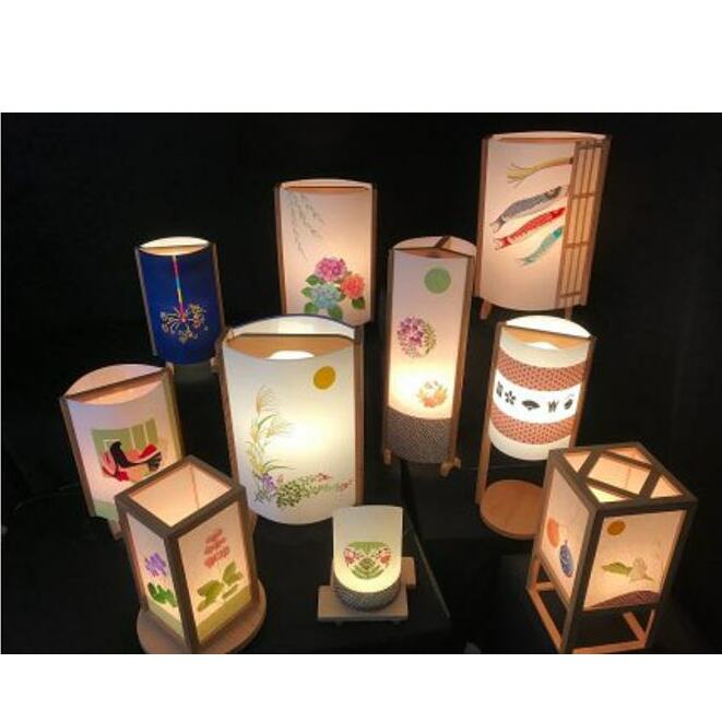 着物生地で作ったおしゃれな行灯（あんどん） カラフルな紙風船 030D061_イメージ5