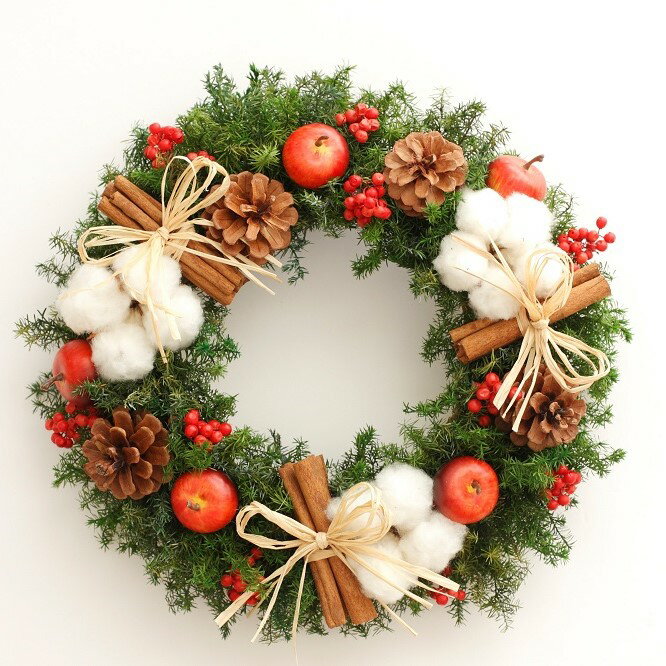 【ふるさと納税】【クリスマス限定！申込は11月30日まで】プリザーブドフラワー クリスマスリース・レギュラー ＜Fine＞ ｜花 ギフト プレゼント アレンジ おしゃれ 母の日 誕生日 結婚祝い 退職祝い お祝い クリスマス