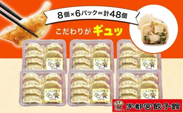 「宇都宮餃子館」の ニンニク餃子 8個入り×6パック(計48個) ｜ 餃子 冷凍 ぎょうざ 栃木県 宇都宮市