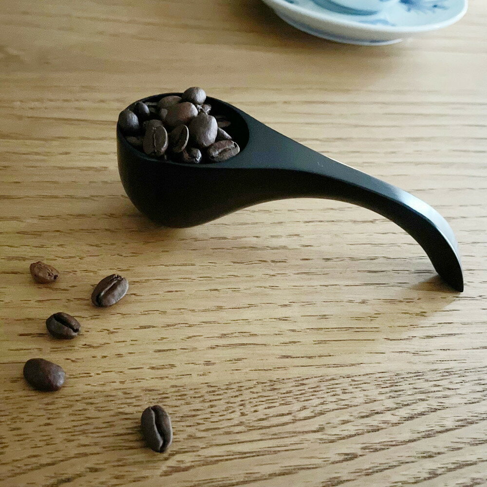 【ふるさと納税】黒柿　真黒　コーヒーメジャー　漆塗り | コーヒーメジャー 漆塗り 黒柿木製 国産 日本製 職人 手作り キッチン用品 コーヒー道具 高級 ギフト 島根県 出雲市