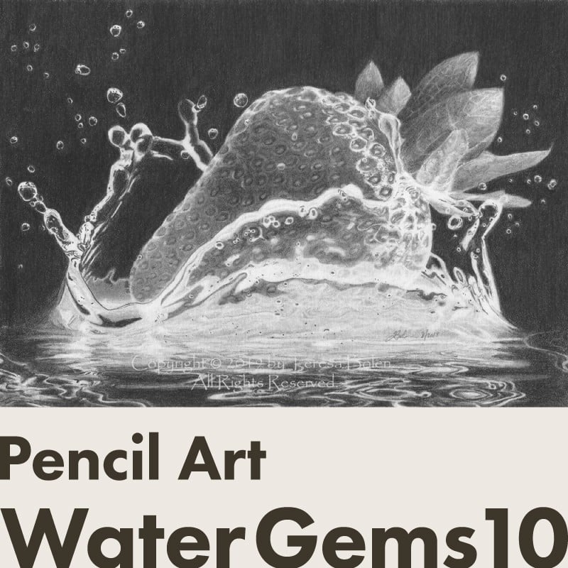 鉛筆画 Water Gems 10