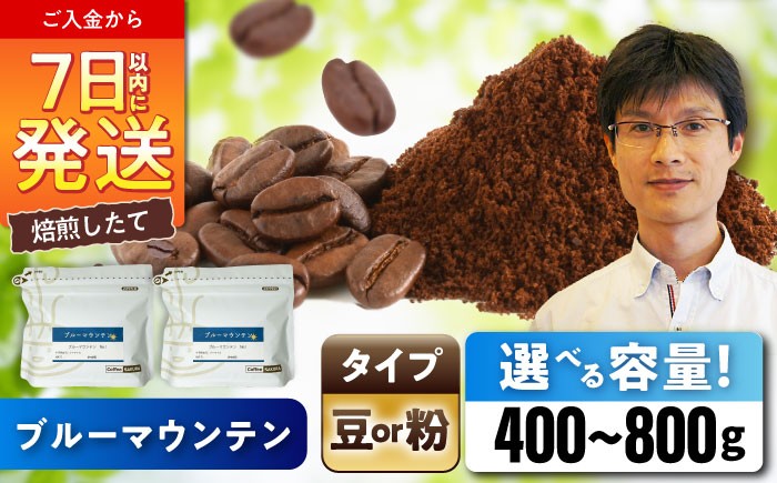
                  【選べる容量】ブルーマウンテンNo.1 コーヒー (豆 or 粉) / 珈琲 コーヒー / 瀬戸市 / Ｃｏｆｆｅｅ　ＳＡＫＵＲＡ [BBAB008]
                