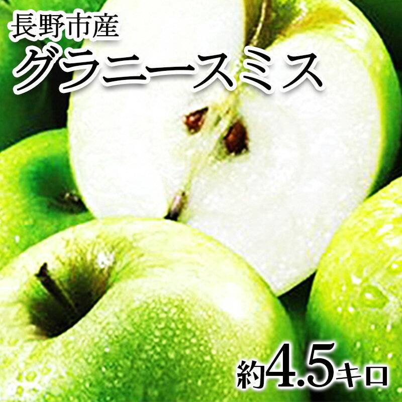 【ふるさと納税】【2025年10月順次発送 先行予約】長野市産　グラニースミス　約4.5キロ 果物類 林檎 りんご リンゴ 約4.5kg フルーツ 　お届け：2025年10月下旬より順次発送