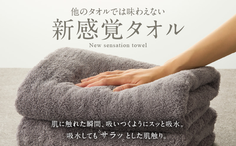 めっちゃええや～ん24 バスタオル 2枚 パープルグレー G3117