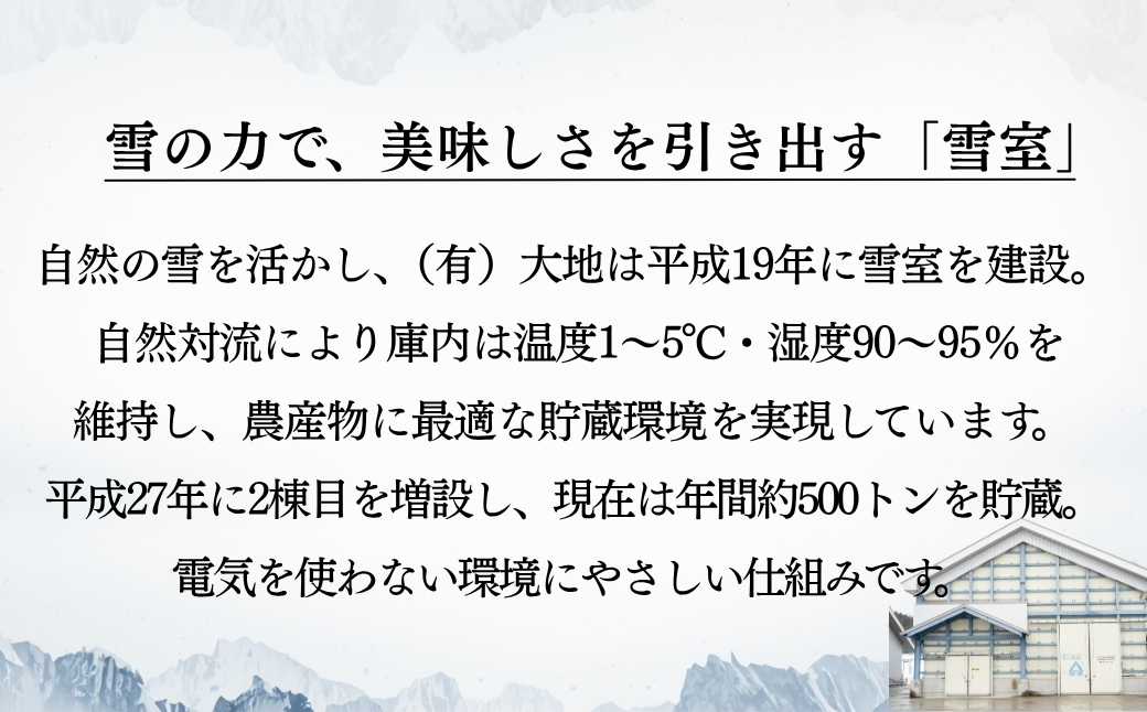 雪室熟成のじゃがいも 10kg | 津南町 有限会社大地
