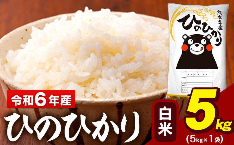 
            令和6年産 白米 米 ひのひかり 5kg《7-14日以内に出荷予定(土日祝除く)予定》熊本県 大津町 国産 熊本県産 白米 精米 送料無料 ヒノヒカリ こめ お米
          
