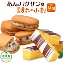 【ふるさと納税】「柳月」あんバタサン 4個入・三方六の小割 5個入【B76】 合計9個 お菓子 セット 詰め合わせ あんバターサンド あんバター サブレ あんこ バター バウムクーヘン バームクーヘン 洋菓子 個包装 おやつ スイーツ 北海道 音更町 送料無料