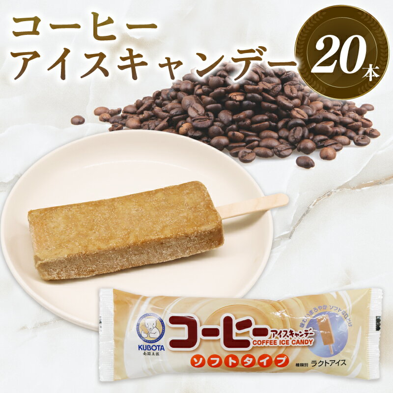 【ふるさと納税】 コーヒー アイスキャンデー 80ml 20個 アイス 珈琲 氷菓子 人気 有名 アイスセット 詰め合わせ スイーツ ジェラート 久保田食品 高知県 南国市