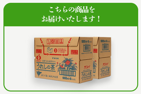 うれしの茶【1,000ml×6本入】×2ケース(嬉野茶葉 100%) 佐賀銘茶 緑茶 紙パック緑茶 大型容器緑茶 B-662