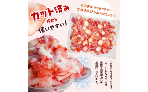【先行予約】【2月発送】冷凍 いちご とちあいか 2kg カット済み | 2027年発送 いちご 冷凍 ヘタ取り 苺 冷凍いちご 冷凍イチゴ 冷凍苺 果物 デザート フルーツ スイーツ アイス ジャム
