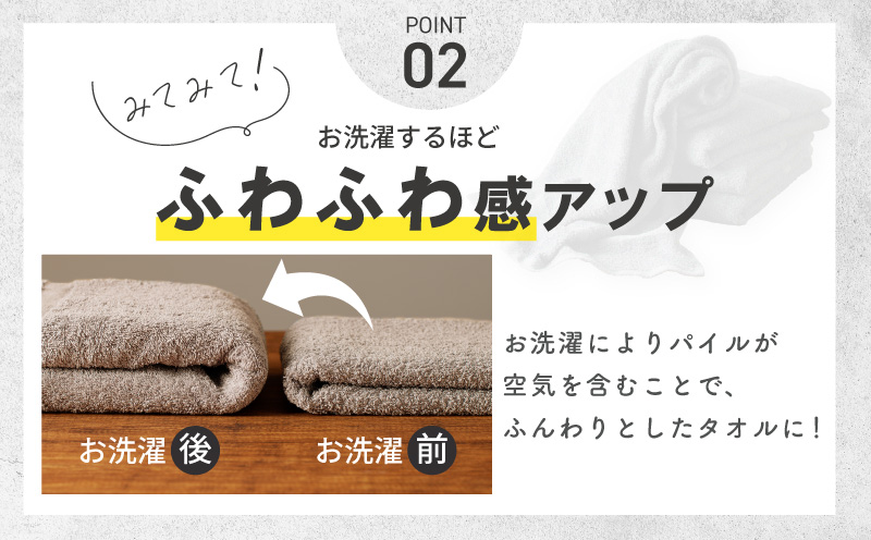 濃色カラー バスタオル 4枚（サンドベージュ）【泉州タオル 国産 吸水 普段使い シンプル 日用品 家族 ファミリー 大阪 泉佐野 大阪府 泉佐野市】