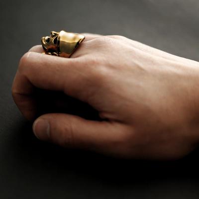 ふるさと納税 甲府市 【武田信玄公の里・甲府】18金 侍リング『金兜』 20-2745【サイズ24号】 |  | 03