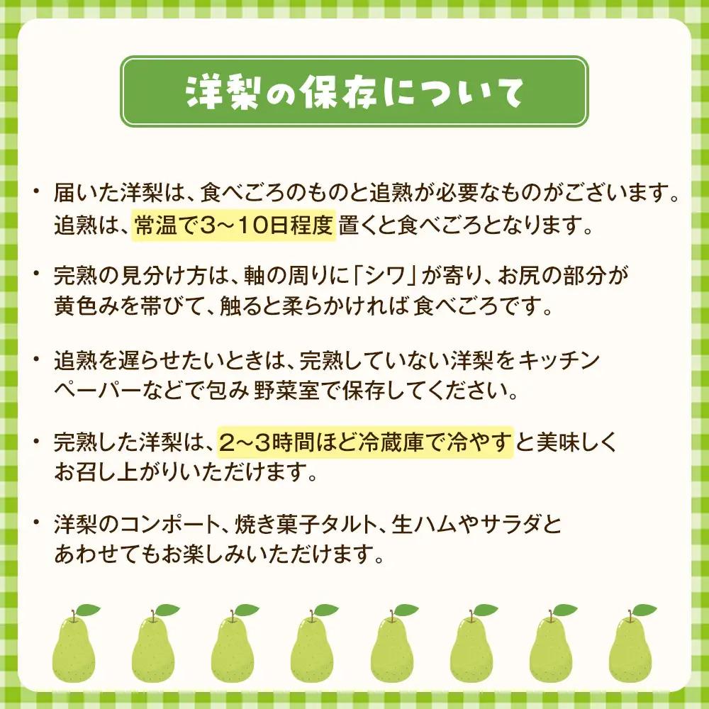 【2026年発送】【松崎果樹園】梨「ラ・フランス」約3kg（7～8玉入） ｜  梨