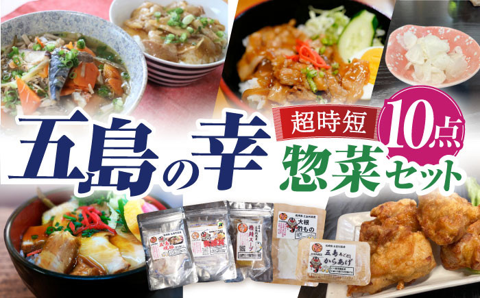 
            五島の幸 簡単 調理 惣菜 10点 セット / 冷凍 おかず 詰め合わせ 五島市 / 大河内商店 [PAQ025]
          
