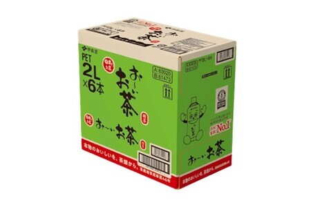 【5か月定期便】おーいお茶緑茶 2L×6本(合計5ケース)【伊藤園 お茶 緑茶 まとめ買い 箱買い 熱中症対策 水分補給】C3-F071331