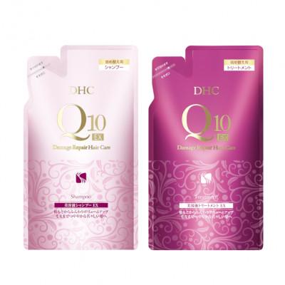 ふるさと納税 茂原市 DHC Q10美容液 シャンプー EX&amp;トリートメント EX 詰め替え用セット