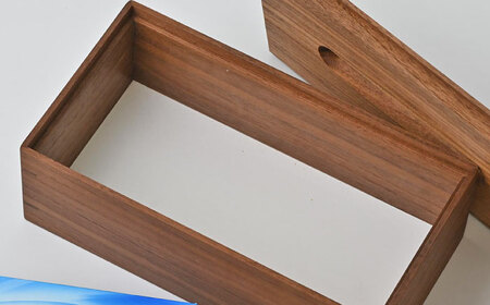 ウォルナットのティッシュケース【1450972】