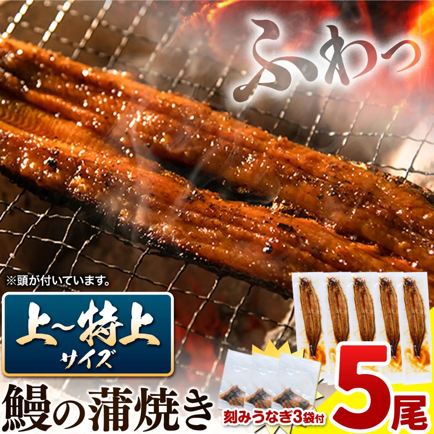 【最短3日発送】上板町産うなぎ5尾 きざみ鰻3袋 